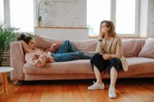 therapist listening to client
